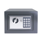 Caja Fuerte Electrónica Digital de Seguridad con Cerradura de Contraseña y Llave, Caja de Depósito de Dinero en Efectivo, Acero Resistente con 2 Llaves para Oficina, Hogar, Hotel, Montaje en Pared o Suelo
