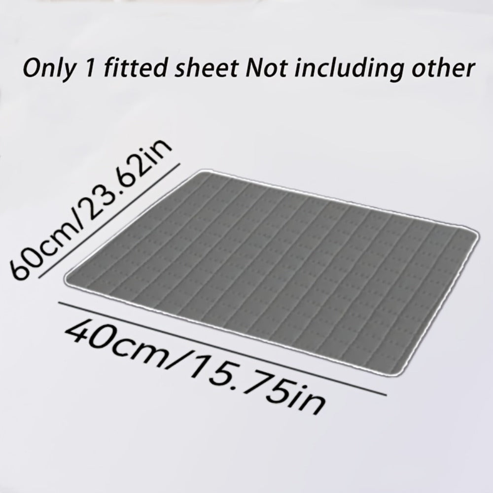 1 pieza Protector de colchón impermeable de alta calidad, sábana bajera ajustada, fabricada con tecnología de gofrado Soundwave, cubrecama suave y cómodo, lavable a máquina, apto para dormitorios, hoteles, residencias estudiantiles, fundas de almohada y r