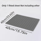 1 pieza Protector de colchón impermeable de alta calidad, sábana bajera ajustada, fabricada con tecnología de gofrado Soundwave, cubrecama suave y cómodo, lavable a máquina, apto para dormitorios, hoteles, residencias estudiantiles, fundas de almohada y r