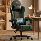 Silla de gaming, silla ergonómica para videojuegos para adultos, silla de ordenador para gamer con reposacabezas, soporte lumbar de masaje, silla de oficina giratoria
