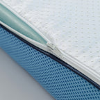 Protector de colchón blanco transpirable con funda, protector de colchón de 6 cm, diseño desmontable, fácil de limpiar y guardar, adecuado para hoteles y dormitorios, disponible en varios tamaños