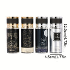 [Set de Perfume en Spray para Hombres] 100ml 4 botellas, aroma picante y amaderado oriental con notas frutales cítricas e intensa, ideal para uso diario o citas románticas, ¡perfecto como regalo festivo!