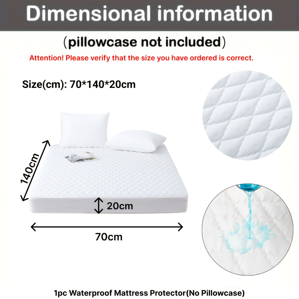 1pc Protector de Colchón Acolchado y Engrosado Impermeable - Funda de Colchón Ultra Suave y Cómoda, Adecuada para Dormitorios, Residencias, Decoración de Habitaciones, Habitaciones de Invitados y Hoteles (Excluyendo Fundas de Almohada)