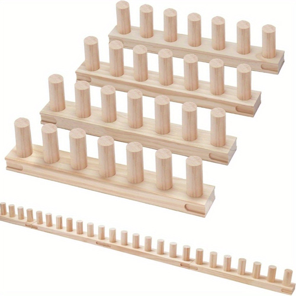 Telar para manta de hilo grueso de 139.7 cm - Kit de tejido a mano de tamaño ajustable para proyectos con hilo grueso, operación fácil, mantas acogedoras hechas a mano | Ideal para principiantes del bricolaje