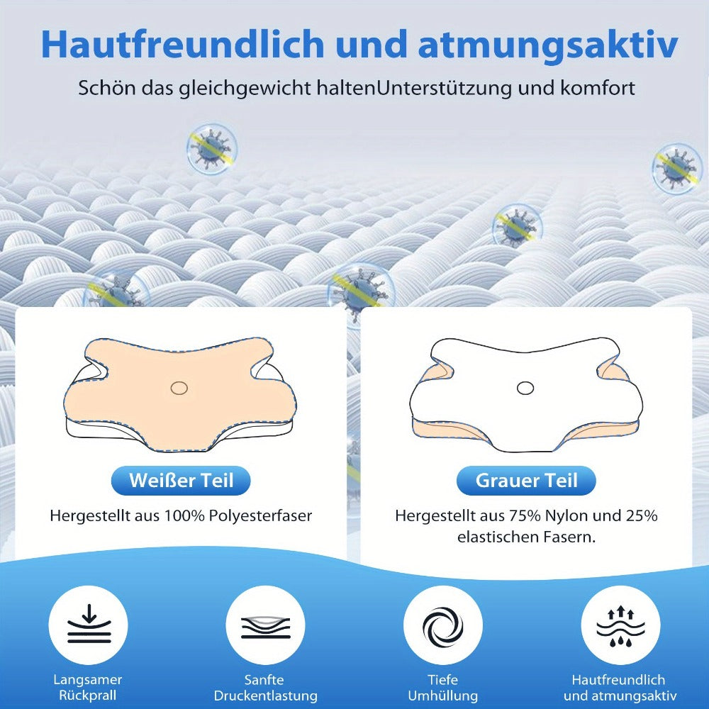 Almohada para el cuello, El regalo perfecto para familiares, amigos y parejas, Almohada ergonómica, Almohadas para dormir sin olor para un descanso profundo, Almohada refrescante para personas que duermen de lado, boca arriba y boca abajo