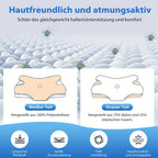 Almohada para el cuello, El regalo perfecto para familiares, amigos y parejas, Almohada ergonómica, Almohadas para dormir sin olor para un descanso profundo, Almohada refrescante para personas que duermen de lado, boca arriba y boca abajo
