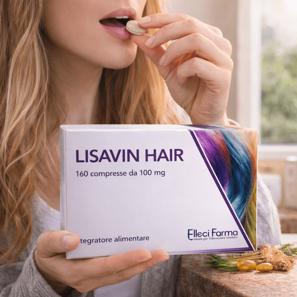 Lisavin Hair - Suplemento Alimenticio con Queratina, Biotina, Zinc y Cola de Caballo - 160 Micro Tabletas
