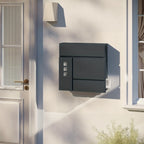 Buzón con cerradura y compartimento 1pc 10.5 cm | Entrada, correo y exterior