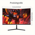 Monitor para juegos Gawfolk de 27 pulgadas, resolución 1080P (1920x1080), frecuencia de actualización ultrarrápida de 99Hz con altavoces integrados. Ideal para juegos y uso de oficina. Diseño de pantalla curva con puertos DisplayPort y HDTV. El regalo per