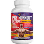 Italian Elite® Suplemento de Energía, Fuerza y Concentración para Entrenamiento – 120 Tabletas con Beta Alanina, Argina, Cafeína, Glutamina, Carnitina y Vitaminas
