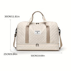 Bolso de Fitness Moda Exterior Corto Bolso de Viaje para Mujer Bolso de Equipaje Plegable de Ocio y Moda de Gran Capacidad para Viajes de Negocios Portátil
