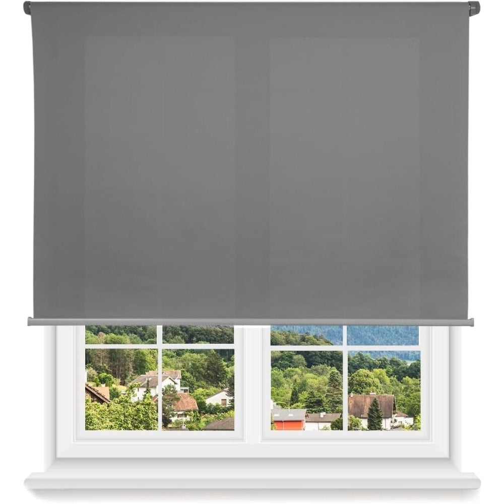 Estor Enrollable Translcido Economico Liso100 Poliester Facil de Instalar 60/80/100/120/150cm Estores para Ventanas y Puertas