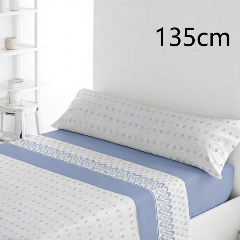 Juego de ropa de cama (Sábana ajustable, Cubrecama, Funda de almohada) | Juego de sábanas estampadas de 3 piezas | Primavera/Verano | Múltiples estilos | Tejido suave | 180cm - Múltiples tamaños disponibles