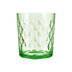 Juego de 6 Vasos de Vidrio, 360ml, Estilo Retro, Surtido de Colores Arcoíris, Ideales para Regalo de Navidad, Cócteles, Agua o Jugo, Vajilla Elegante para el Hogar