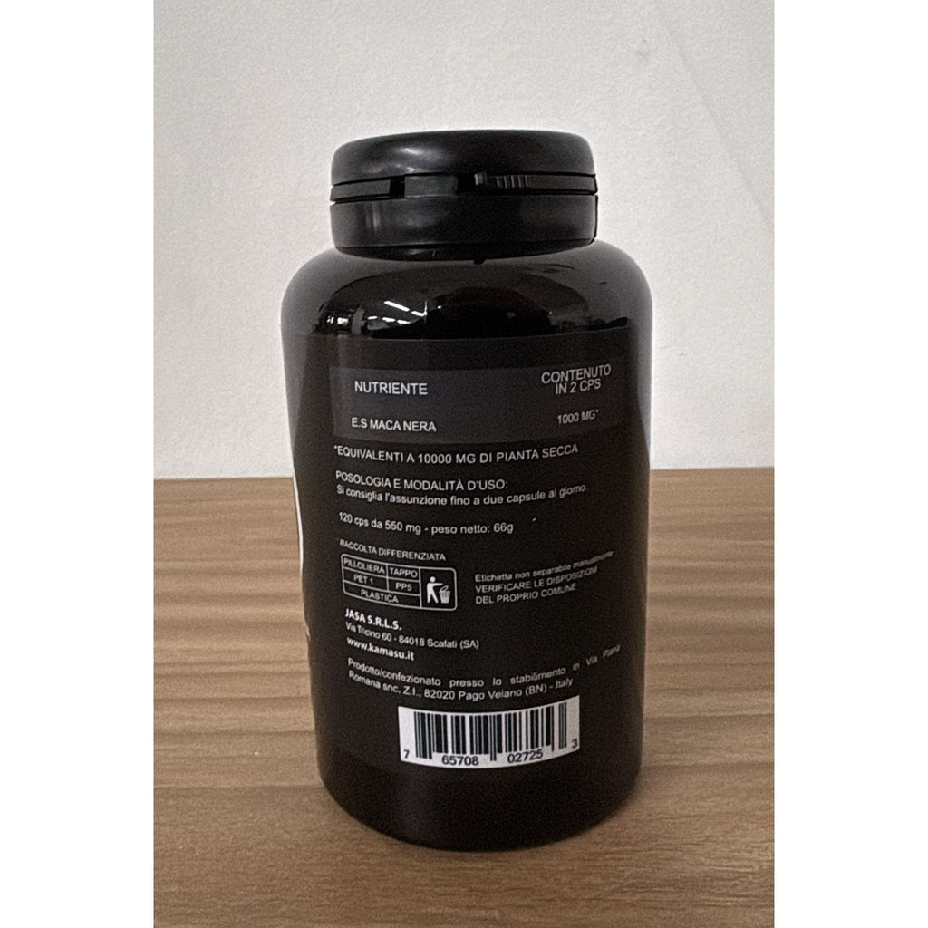 Extracto Seco de Maca Negra 1000 MG - 120 Cápsulas de Alta Potencia