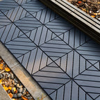 Baldosas de plástico entrelazadas para terraza, paquete de 54 baldosas impermeables para pisos de patio para uso en exteriores e interiores - Ideal para porche, piscina, balcón, patio trasero - Fácil instalación y material PP resistente