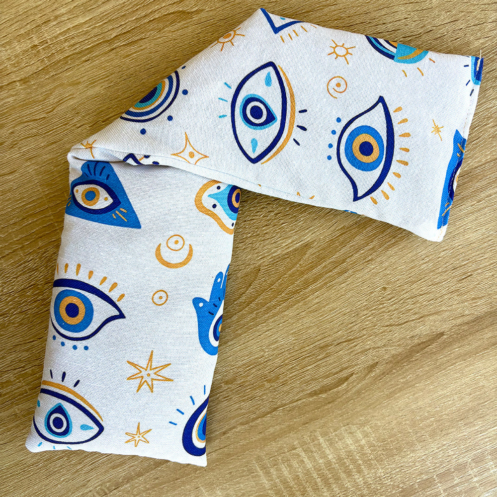 Bolsas térmicas de semillas para microondas, tamaño 50×12 cm, bolsas multifuncionales de terapia fría y calor, aptas para calentar en microondas y enfriar en nevera.