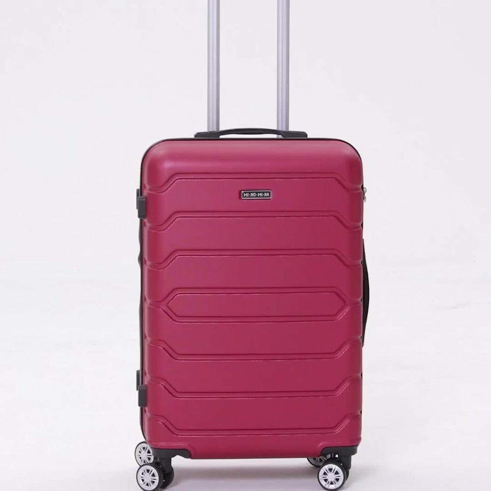 Conjunto de Maletas de Viaje Elegantes: Carcasa Ligera de ABS, Cerradura Numérica, 4 Ruedas Giratorias 360, Asa Telescpica de Aluminio Aleado Juego de Maletas Set Trolley Maleta Cabina ( 6999 8001 8002 )