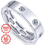Anillo de moda exquisito para mujer PM:A25 de plata de ley 925, elegante y con estilo, con incrustaciones de circonita sintética, un anillo de joyería de alto valor para mujer, adecuado para viajes de vacaciones y uso diario, el regalo conmemorativo perfe