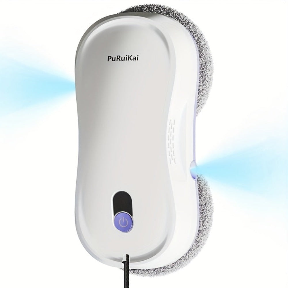 PuRuiKai M8 Robot Inteligente para Limpieza de Ventanas, Mini Robot Automático Bidireccional con Rociador, Control Remoto Eléctrico Programable, Regalo de Halloween