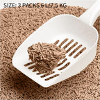 La arena para gatos se aglomera en segundos Arena para gatos vegetal Arena para gatos desodorizada, sin polvo y sin mezcla Suministros para mascotas fáciles de almacenar - 1 bolsa Varios sabores