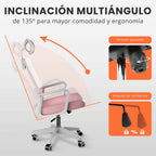 RELAXTY Silla de Oficina Ergonómica – Ajustable y Reclinable con Reposacabezas, Soporte Lumbar, Malla Transpirable y Ruedas 360° | Soporta Hasta 100 kg