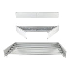 Mikomika Tendedero Plegable Montar en Paredes - Retrctil - Tendedero Plegable de 80cm para Interiores o Exteriores -y Compacto Que Ahorra de Espacio, Capacidad para 30Kilos, Cuenta con 6 barras de 80cm aluminio de alta resistencia (T001 1999)