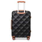 Maleta Mediana de 24" con 4 Ruedas, Ligera de ABS+PC con Carcasa Dura, Maleta de Facturación con Cerradura TSA Incorporada, Regalo de Vacaciones para el Regreso a Clases, Ruedas Giratorias Silenciosas 360°, Cremallera Duradera, Asa Telescópica, Diseño Ant