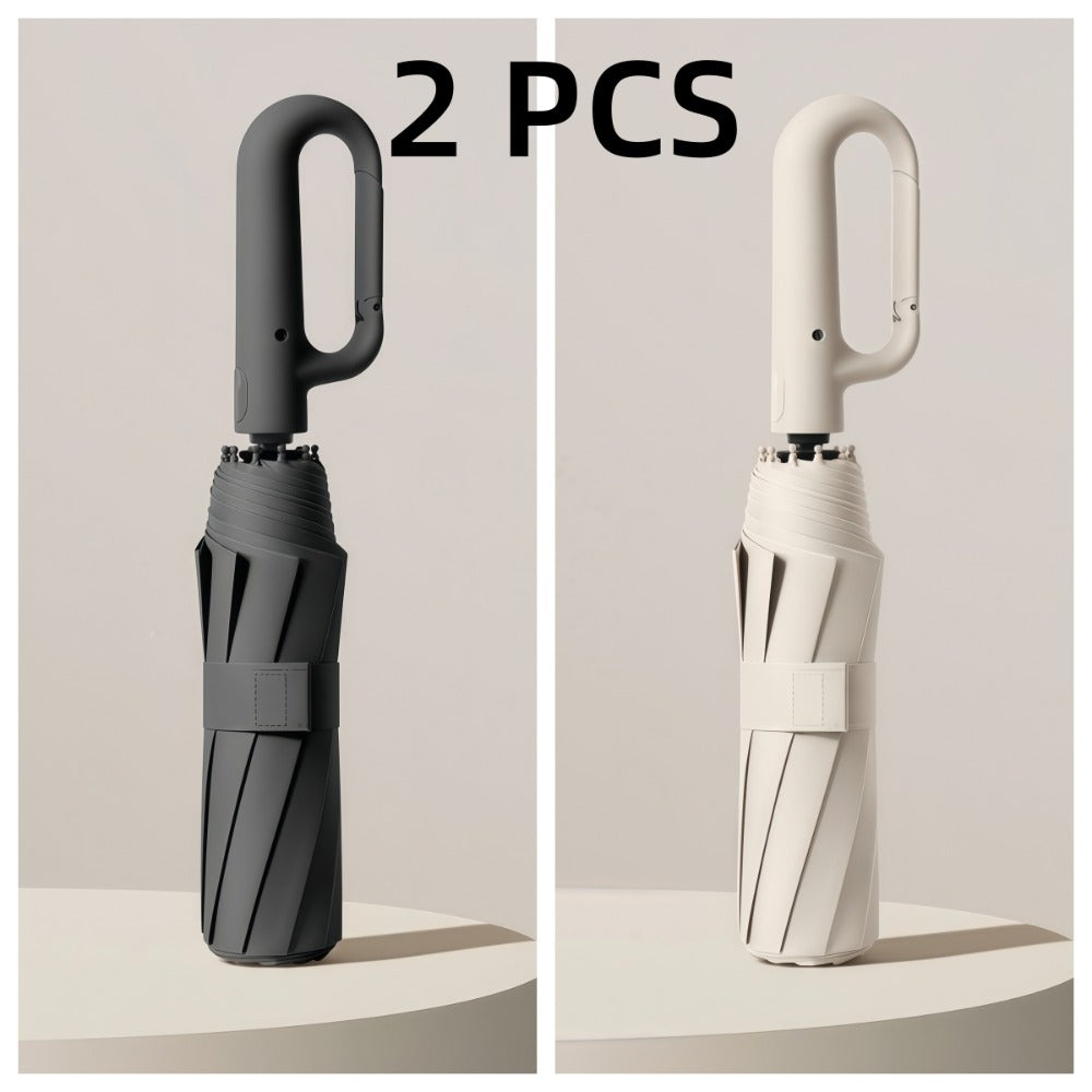 1 y 2 Especificaciones Opcionales, Paraguas Plegable con Hebilla Totalmente Automática, y Protección Solar, Adecuado Tanto para Hombres Como para Mujeres, Paraguas de Viaje, Con un Diámetro de 106cm/41.2 pulgadas Cuando Está Abierto, Robusto y Duradero, P