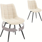 2 sillas de comedor, silla giratoria, silla de cocina, silla de sala de estar, sillón con respaldo, asiento de terciopelo, para cocina, sala de estar, sala de estar