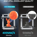 SUNLU Filamento PETG de Alta Velocidad, Filamento PETG para Impresión 3D, Menos Desprendimientos, Buena Adhesión de Capas, Alta Resistencia a la Tracción, Soporte para Impresión de Alta Velocidad de 50-600 mm/s, 3kg (6.6lbs)