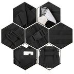 Mochila Táctica Negra de 45L para Deportes al Aire Libre, Senderismo y Excursionismo, Mochila Multifuncional con Cierre de Cremallera - Ideal para Senderismo de 3 Días, Trekking, Camping, Deportes al Aire Libre, Regalo de Cumpleaños
