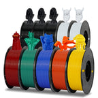 Filamento PETG 1.75mm 11Lbs 2.2LBS (1Kg)/Carrete de Alta Precisión Buena Resistencia al Impacto Filamento para Impresora 3D Negro Blanco Gris Materiales para Impresora 3D