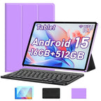 Tablet | Tableta UXD A5 Android 15, equipada con accesorios relacionados, 16 GB de RAM (8 GB + 8 GB ampliable), 512 GB de ROM ampliable hasta 1