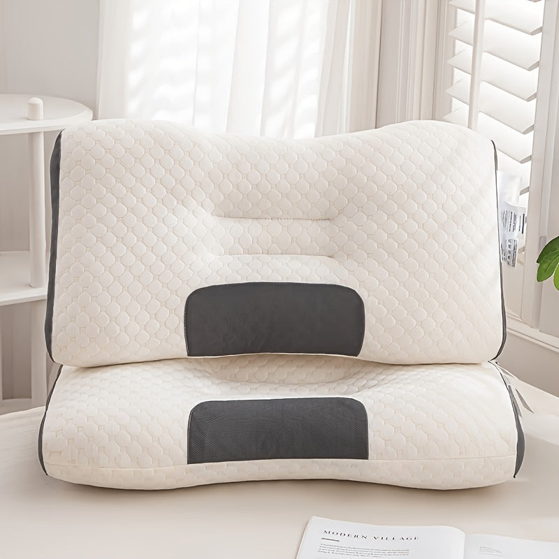 Paquete de 2 almohadas de cama, almohada delgada y suave, relleno de almohada multiusos, transpirable y que absorbe la humedad para dormir, suave y duradera, almohadas cómodas para dormitorio y sala de estar, apta para uso en todas las estaciones