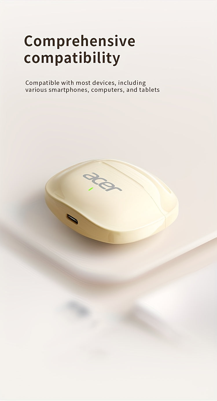 Auriculares Bluetooth | [Producto Oficial Acer] Auriculares Intrauditivos Inalámbricos TWS | Estéreo con Graves Profundos | Baja Latencia para