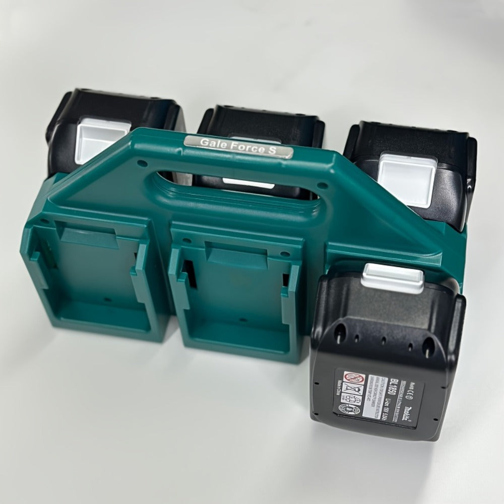 Estuche para baterías de herramientas Makita para banco de trabajo garaje y transporte | diseño funcional