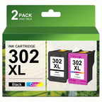 Cartuchos de tinta 302XL Remanufacturados para HP 302 XL, compatibles con HP Deskjet 3630 1110 2130 Envy 4520 4527 4524 4523 Officejet 3835 4650 3830 3831 5230, Negro y Color, 2 unidades