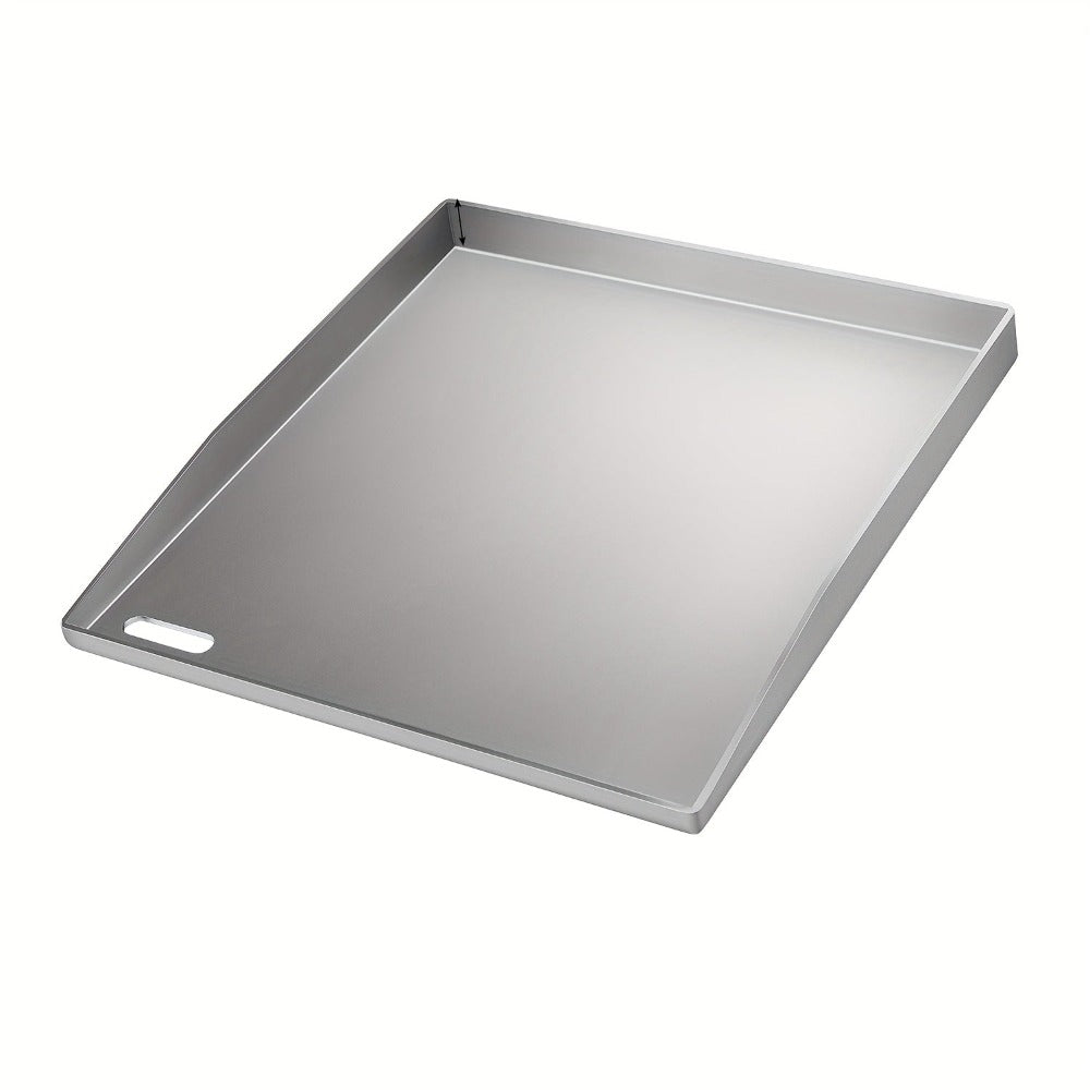 Plancha de Acero Inoxidable para Parrilla, Plancha Sólida de 4 mm con 2 Espátulas y Cepillo, ¡Perfecta para Parrillas de Gas/Carbón, Ideal para BBQ, Panqueques y Más!