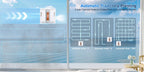 Robot de Limpieza de Ventanas Cuadrado 2025, Producto Electrónico Inteligente, Succión Grande de 7.5KPa, Planificación Inteligente de Rutas, Sistema de Protección de 8 Capas, Limpieza de Bordes, Paño Lavable, Boquillas Dobles de Doble Cara, Visualización