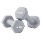 2 piezas - mancuernas de mango curvo ergonómico 0,5 kg / 1 kg / 1,5 kg / 2 kg / 3 kg / 4 kg / 5 kg / 6 kg un par de equipos de entrenamiento de peso de fitness de gimnasio doméstico no deslizante equipo de entrenamiento de yoga gris para hombres y mujeres