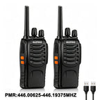 2 piezas de walkie talkies recargables, radios bidireccionales de largo alcance de 3-5 km con auriculares, radios bidireccionales de 16 canales walky talky UHF portátiles para adultos para senderismo, ciclismo, camping, alimentación por USB, regalo de San