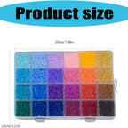 40000 cuentas de 2.6 mm para abalorios, kit combinado de 4 piezas para fundir cuentas con múltiples herramientas. Fabricación de joyas DIY, regalos festivos, kit para hacer joyas de cuentas, decoraciones festivas DIY, suministros para manualidades creativ