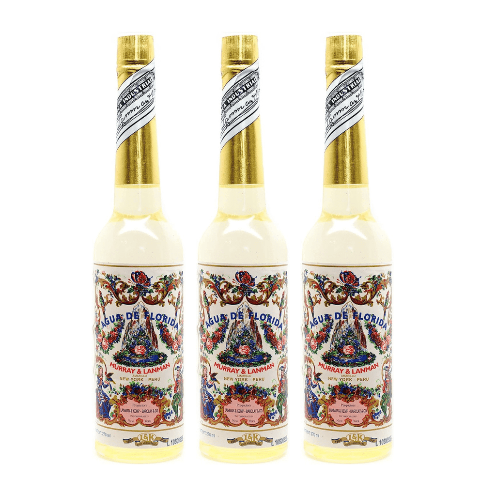 Florida Agua Pack 3 Botellas de 270ml. Murray Y LanMan. 810 ml Total. Amarilla Original