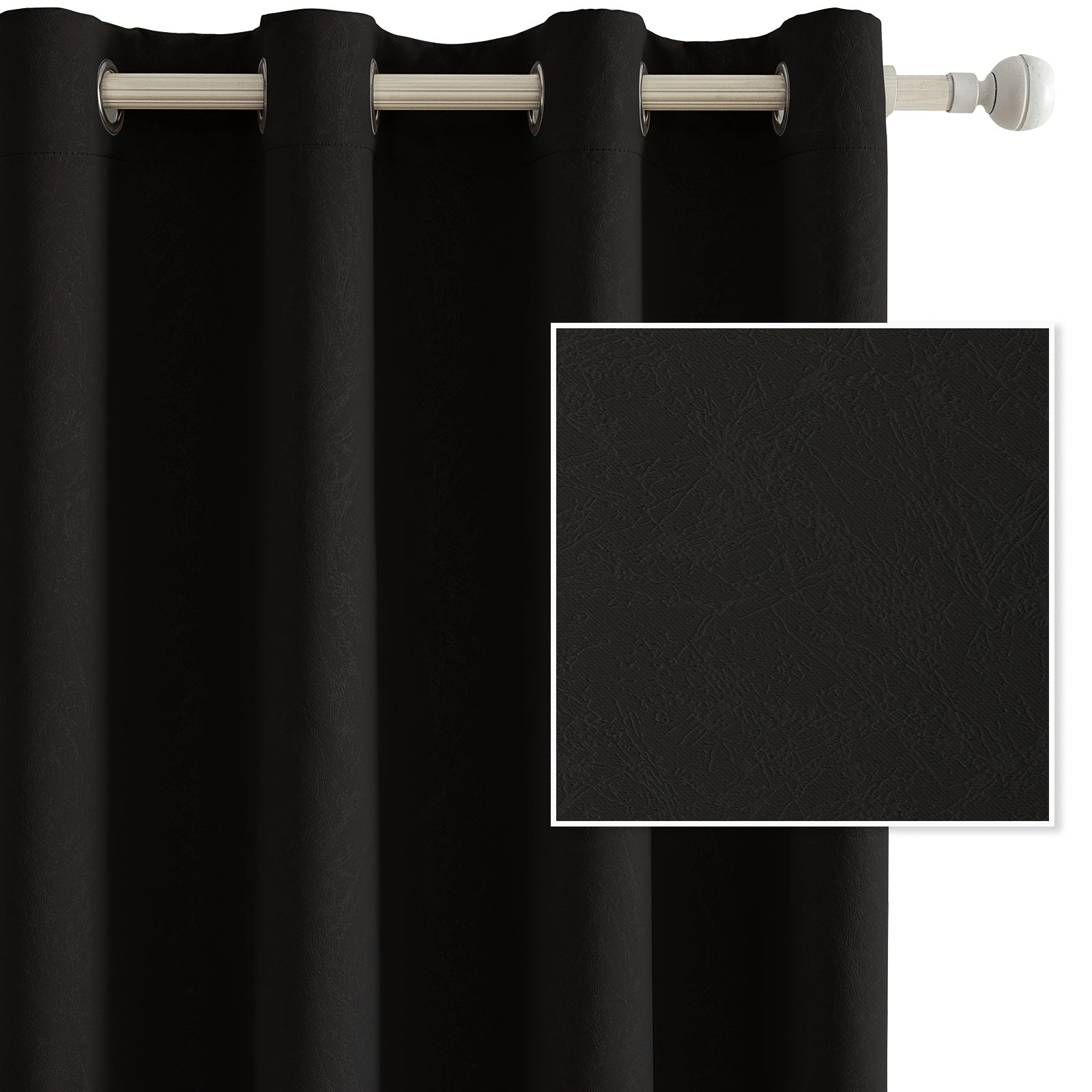 Cortinas Opacas Ystyle para Interiores 2 Piezas, 140 x 280 cm, Cortinas Térmicas para Dormitorio con Anillas, Cortinas Aislantes Acústicas para Sala, Cortinas Térmicas Aislantes de Frío y Calor, Beige