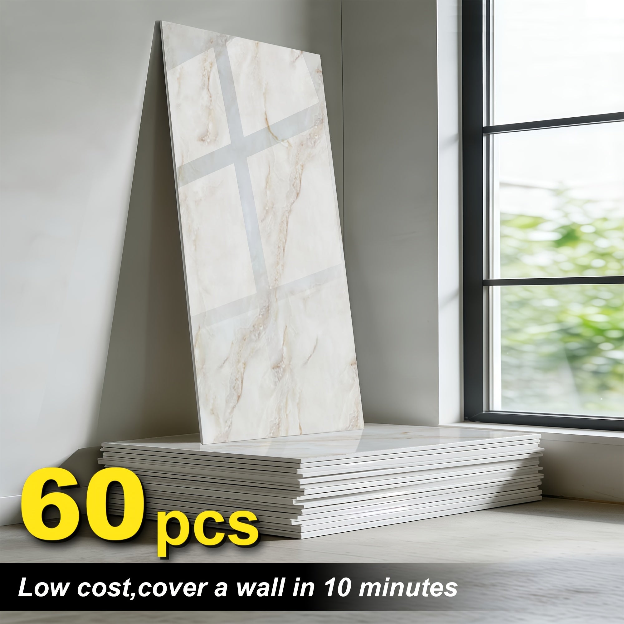 Panel de pared autoadhesivo 100 unidades | Cocina baño salón y renovación DIY