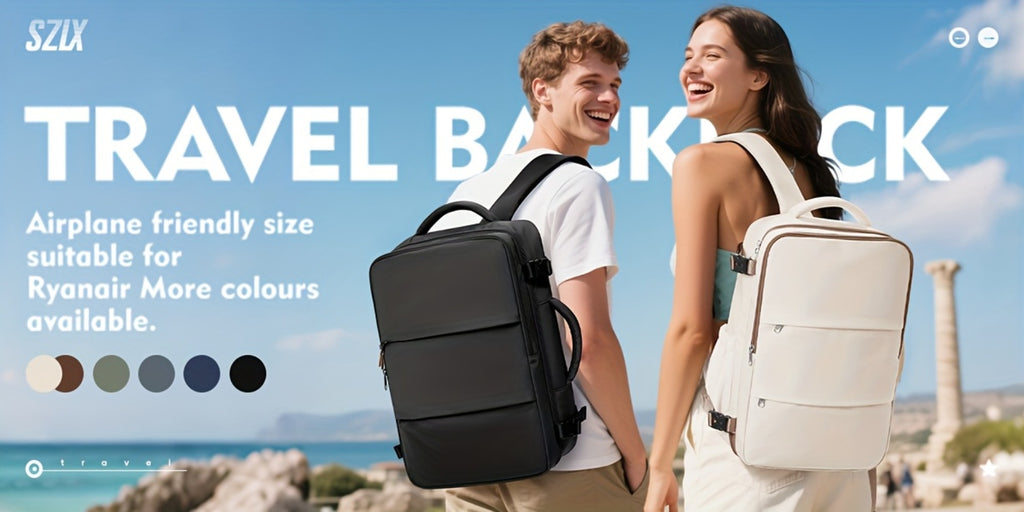 Mochila de Viaje 40X30X20 CM, Dimensiones Ryanair 40X30X20 CM Mochila de Cabina/Mochila de Equipaje/Mochila de Aviación, Convertible de Mano, Ligera Ideal para Viajes Cortos, Se Adapta Fácilmente Debajo de los Asientos, Mochila Portátil para Laptop de 14"