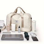Bolso de Fitness Moda Exterior Corto Bolso de Viaje para Mujer Bolso de Equipaje Plegable de Ocio y Moda de Gran Capacidad para Viajes de Negocios Portátil