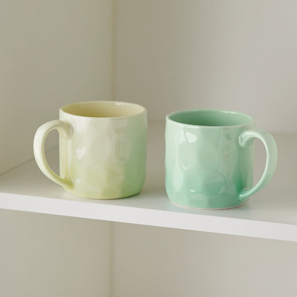 4 piezas, 360 ml, Ø 8,5 cm, juego de vajilla de cerámica, tazas de vidrio, tazas de café, tazas, tazas de té, vasos de jugo, para 4 personas, adecuado para familias, restaurantes, cafeterías, fiestas, cerámica de alta calidad, fácil de limpiar, utensilio