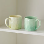 4 piezas, 360 ml, Ø 8,5 cm, juego de vajilla de cerámica, tazas de vidrio, tazas de café, tazas, tazas de té, vasos de jugo, para 4 personas, adecuado para familias, restaurantes, cafeterías, fiestas, cerámica de alta calidad, fácil de limpiar, utensilio